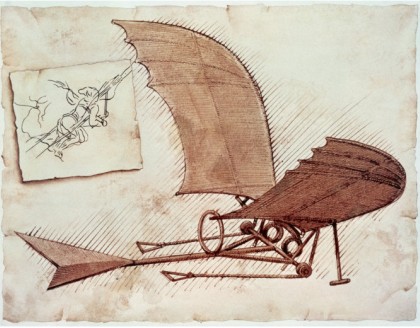Flying Machine - Leonardo Da Vinci Painting